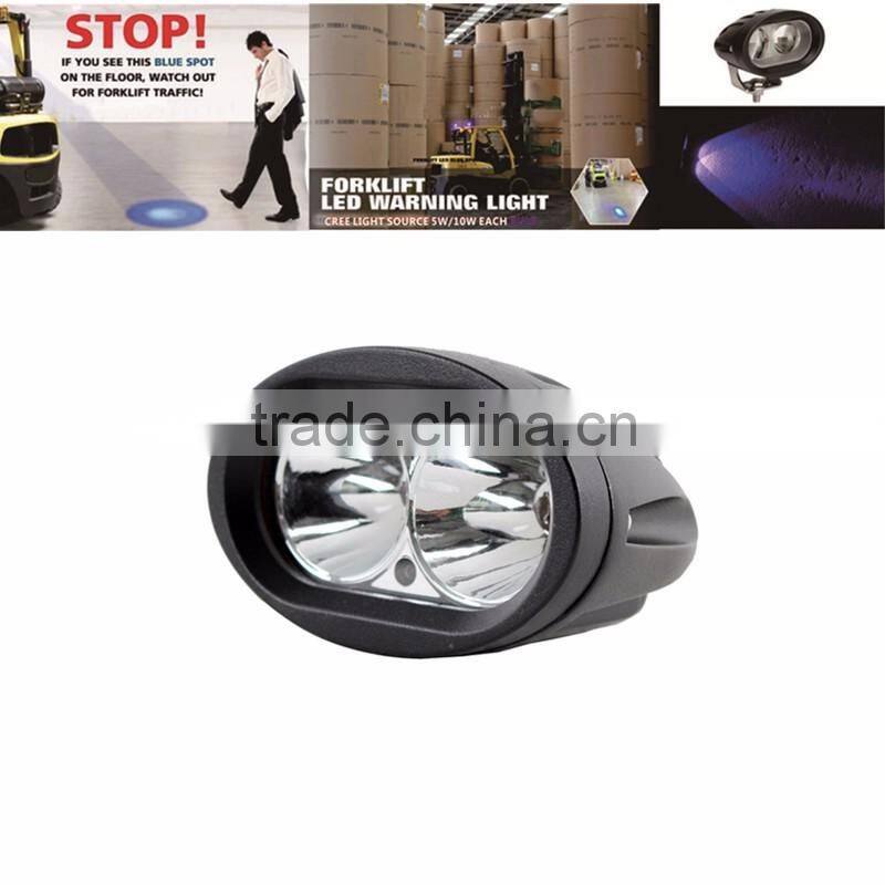 Blue Forklift Led Light Warehouse Safety Warning Lamp Spot Offroad Race 12v 48V