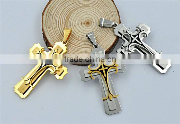 Kindy Jewelry JCN0328 high quality stainless steel cross necklace pendant