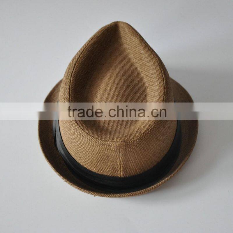 Best Selling Black Band 100%Paper Straw Cheap Panama Hats