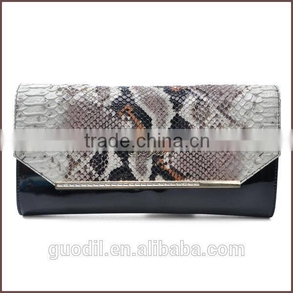 2014 Fashion Genuine Snake Leather Wallet For Ladies