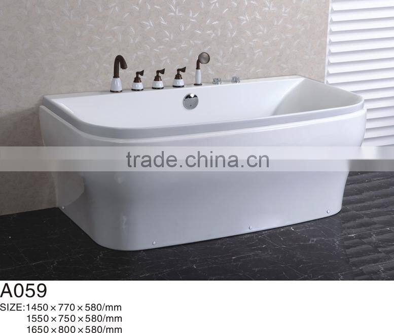 SUNZOOM black sex massage bathtub,boat shaped bathtub,black whirlpool bathtub