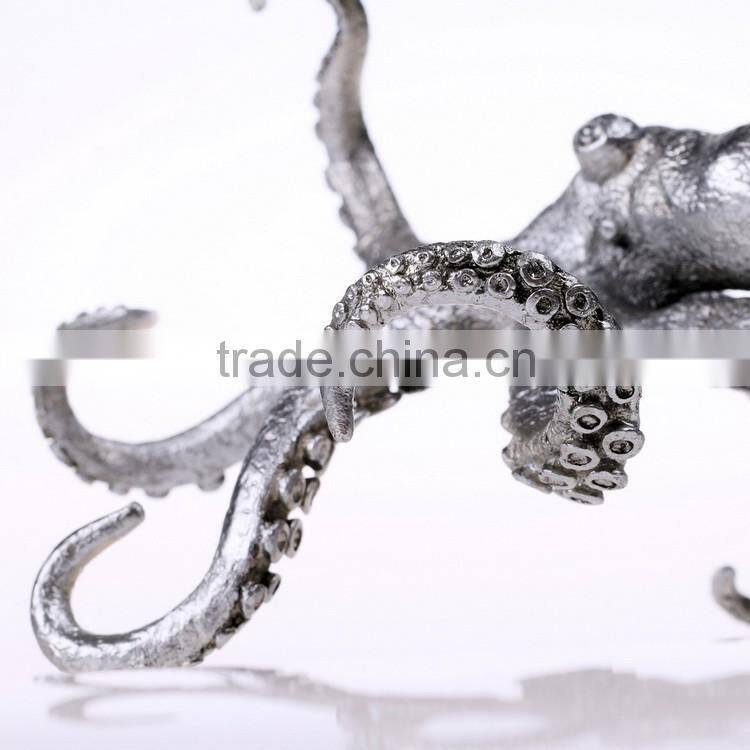 New arrival pewter octopus figurine