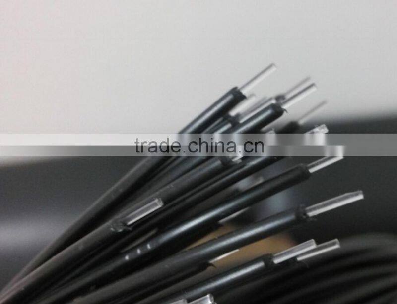 1.0mm PMMA single core lighting fiber optic cable end glow