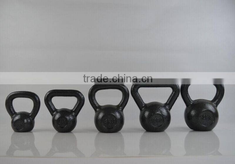 2kg 4kg 6kg 8kg 10kg Black painted kettlebell supplier