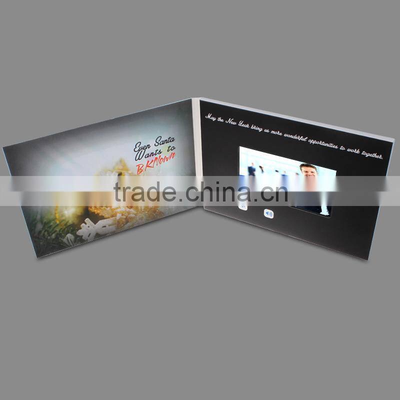 7 inch magnetic switch lcd video brochure card video brochure module video brochure card with best price