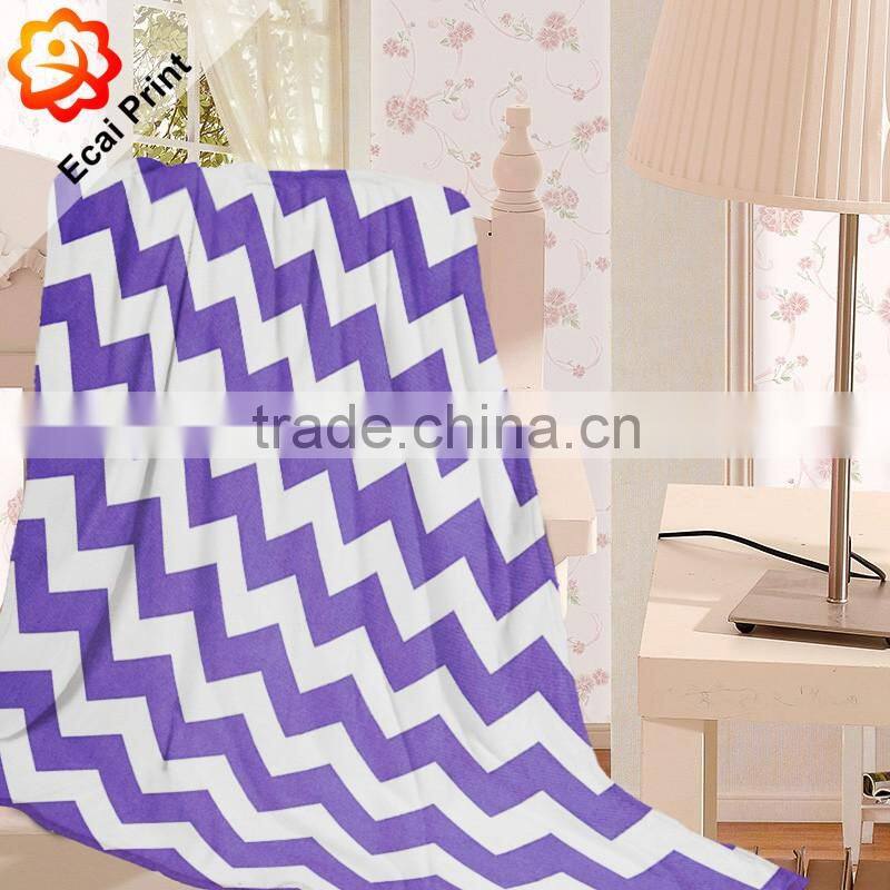 wholesale autumn queen size sublimated heat transfer printed polar fleece blanket