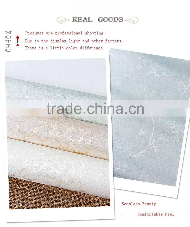 polyester non-woven compound jacquard wallpaper pvc wallpaper adhesive buy wallpaper