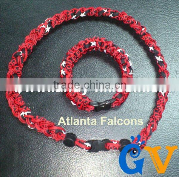 Fashion Customized USA Team Titanium Sports Necklace Falcons