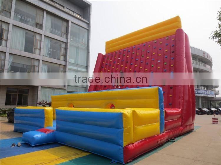 Inflatable Kids Rock Climbing Wall, Adventure Climbing Games, cheap inflatable climbing wall