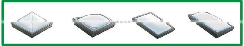 With a safety net for the daylighting of the dome pyramid roof window