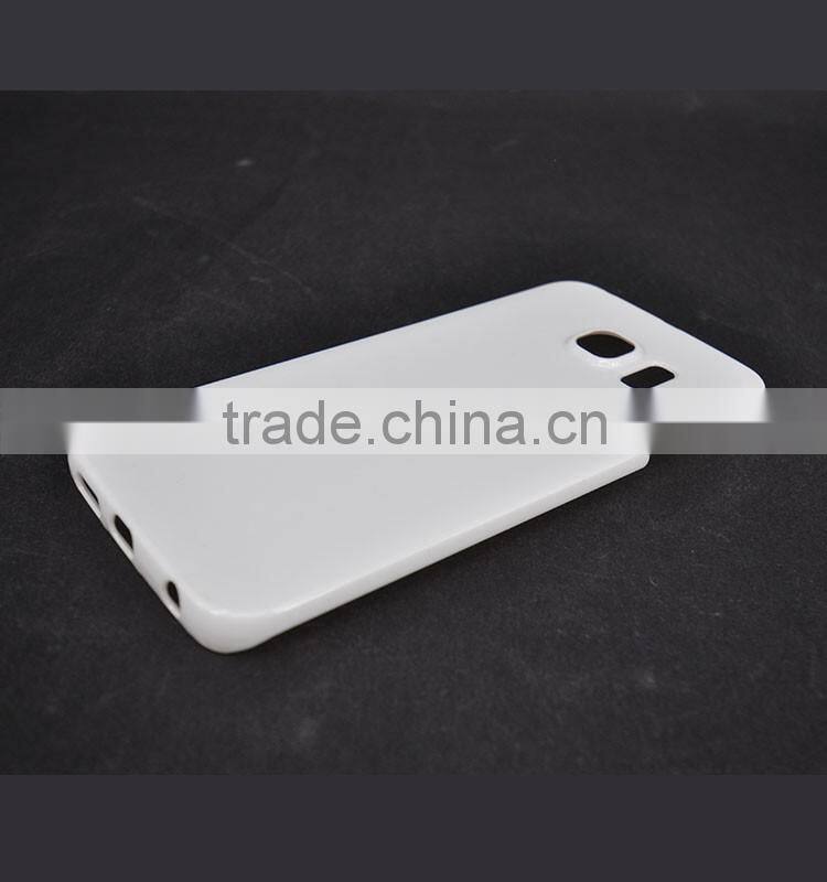 100% pure plastic coated case blank sublimation coated cover for samsung s6 edge