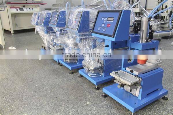 Closed ink cup 1 color pad printing machine with 100*200mm steel plate GW-SM