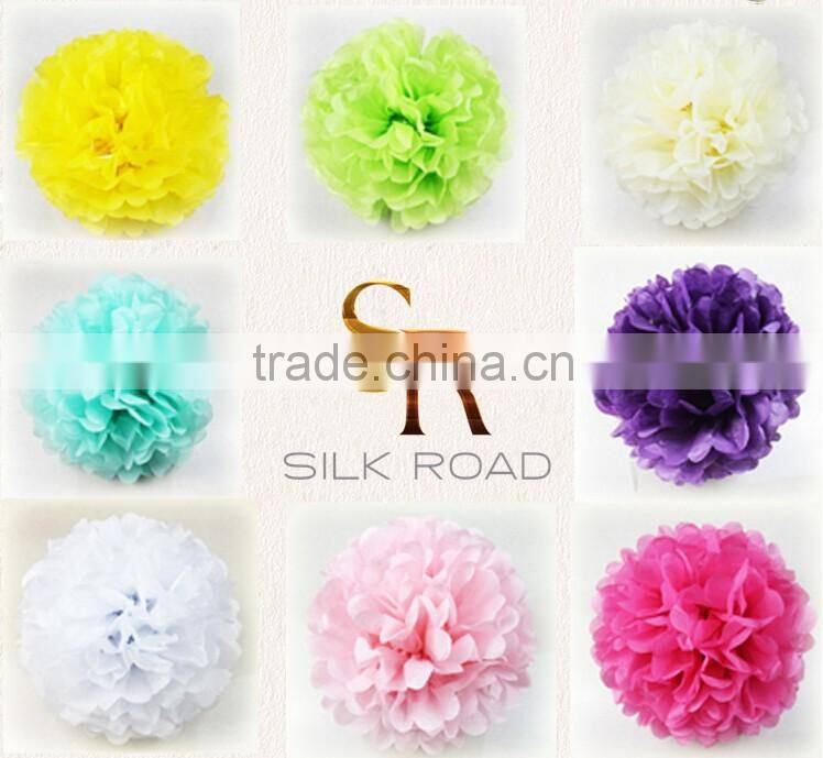 artificial tissue paper flower ball for your big day