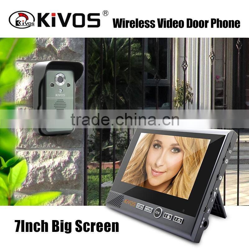 2.4g Wireless home security video door phone handset villa kit