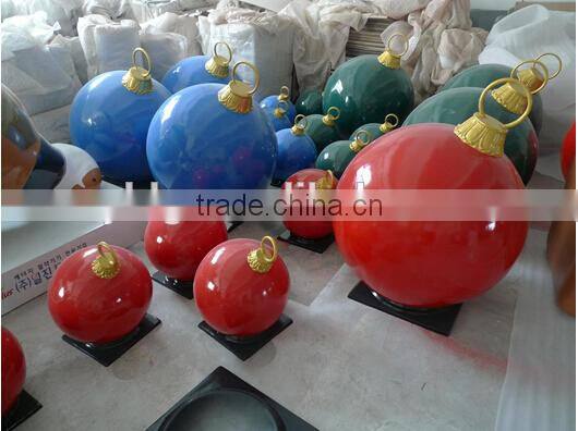 Christmas balls hand made Fibreglass Festival Balls, figures, large ornaments in bulk for decorating