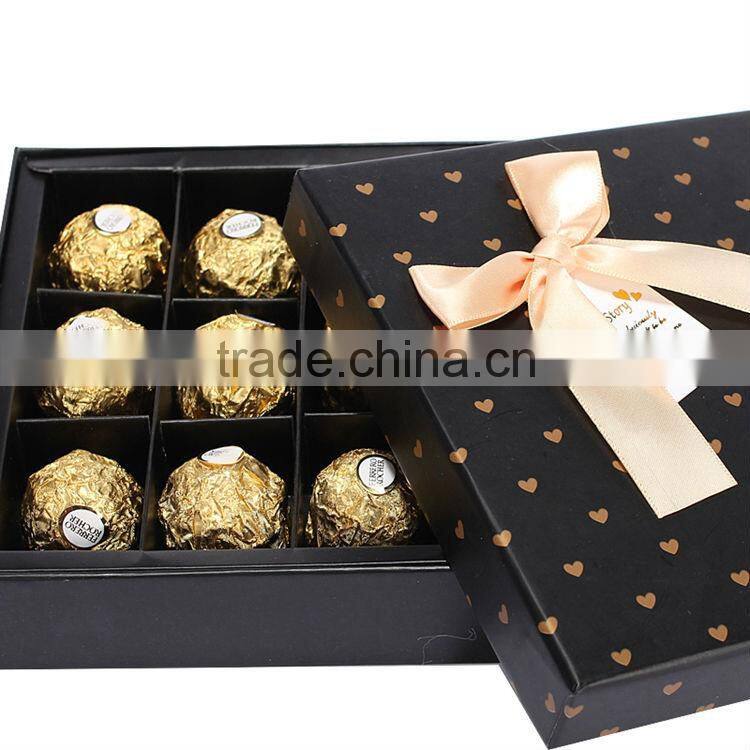 Top quality New design Natural paper bow tie box wholesale