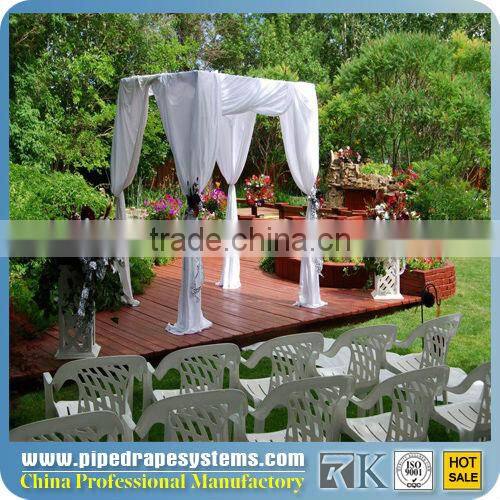 RK elegant freestanding system used pipe and drape for sale wedding pipe and drape fittings
