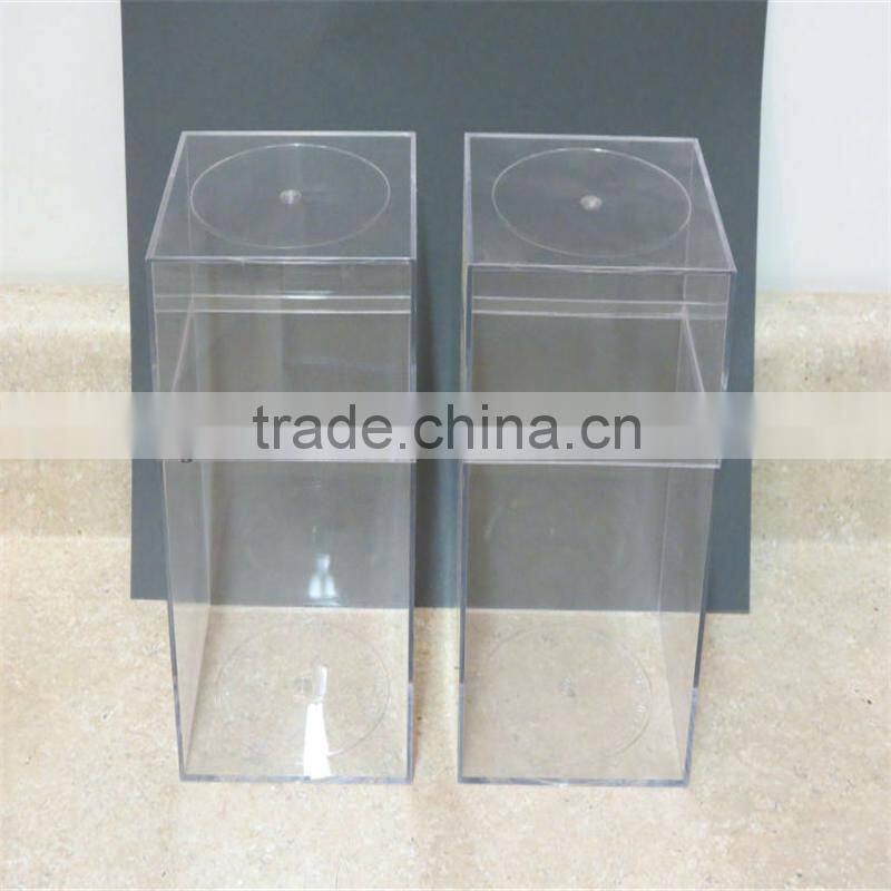 Unique design acrylic display case for big container