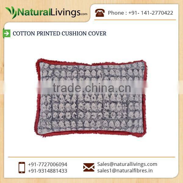 Standard Quality Stylish Soft Cushion Cover with all Sides Border