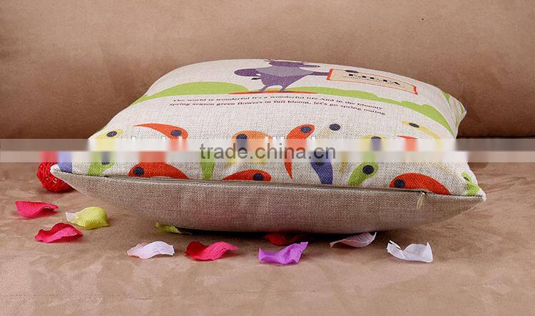 2015 ZAKKA printed hold pillow cow cartoon cotton and linen hold pillow household sofa cushion cover