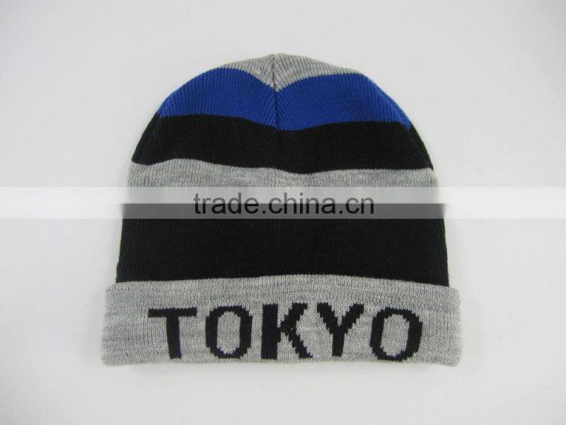 Top Quality Unisex Knitted Striped Hats