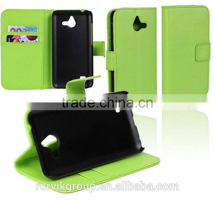 book style PU leather mobile phone case for HUAWEI Ascend Y550