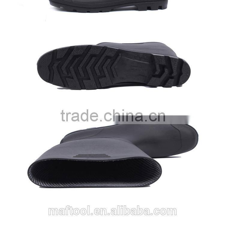 cheap black rubeer rain boots for oil industry