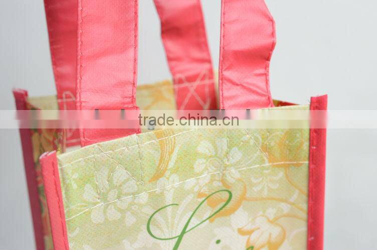 100% Recycled Fabric 2 bottle wine gift bag