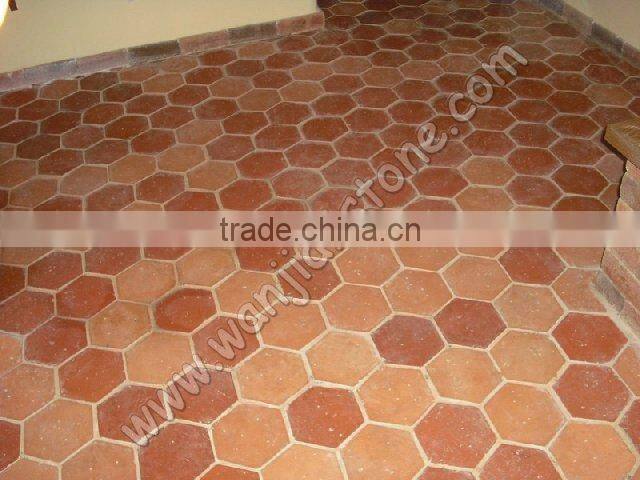 Rustic terracotta tile