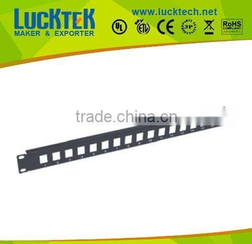 19inch 1U UTP Blank 16 ports rack patch panel