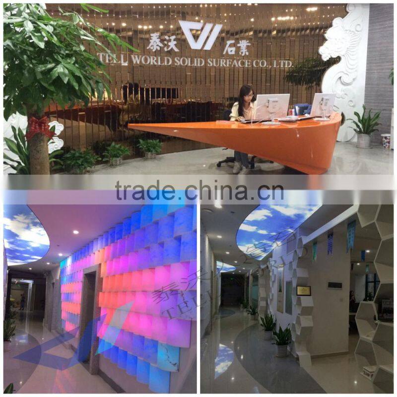 showroom reception counter designs/jewellery showroom counter design