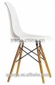 heated lounge foctory direct sale dsw chair with wooden leg dining chair