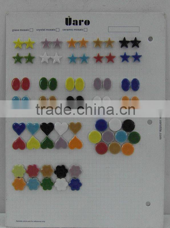 10x10mm glazed ceramic art craft tiny tile