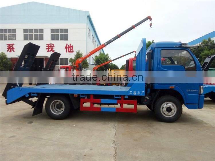 2016 China high quality carrier towing truck sale flatbed wrecker trucks