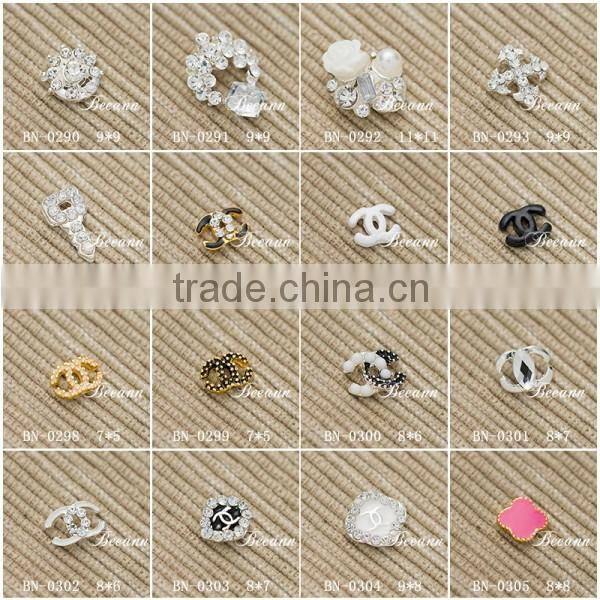 2016 Popular Factory Price 3D Finger Nail Decoration 3d Metal Nail Art , alloy nail art accessories