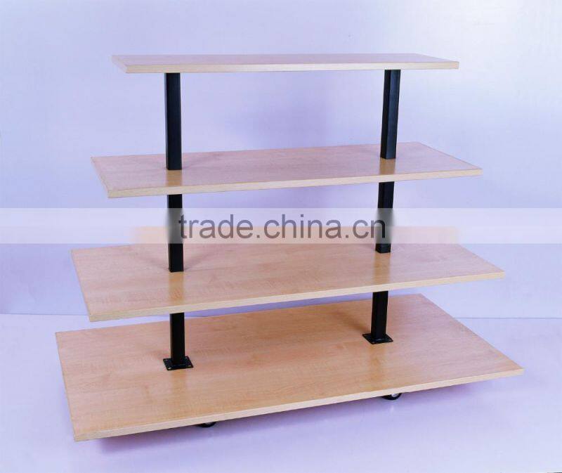 Powder Coating Frame and MDF Shelf Clothing Store Shelves