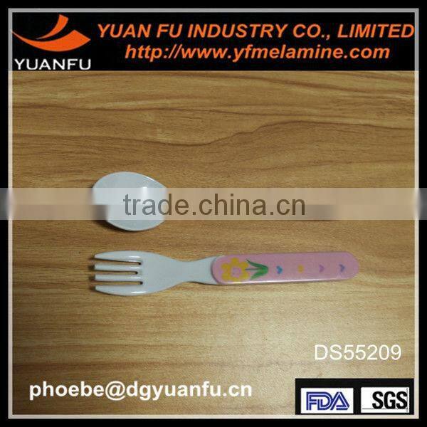 Cute design kids melamine plastic fork