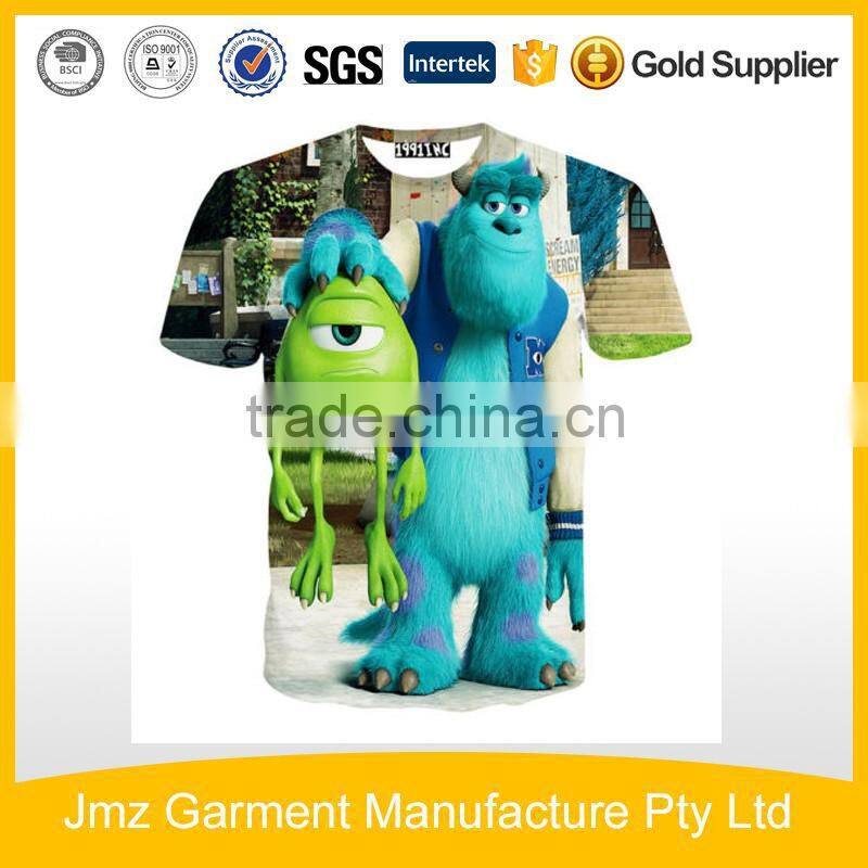 Custom 3D Print T-shirt mens clothing garment manufacturer