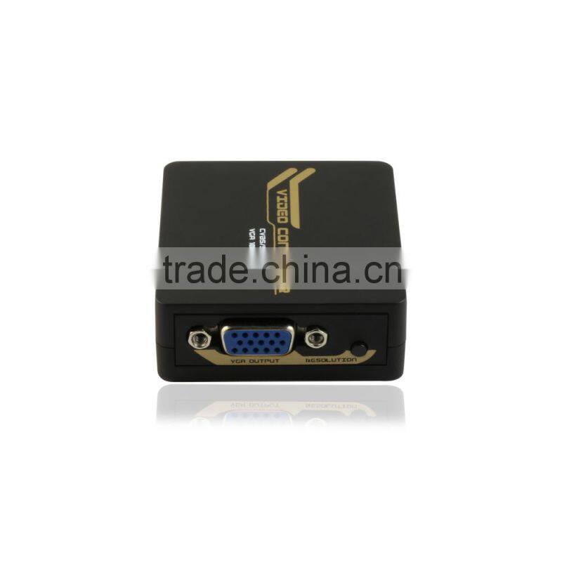 AV to VGA Monitor Composite AV / S-video To VGA Converter RCA AV S-video to VGA Converter