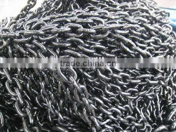 factory supply alloy steel black oxide g80 load lifting chain