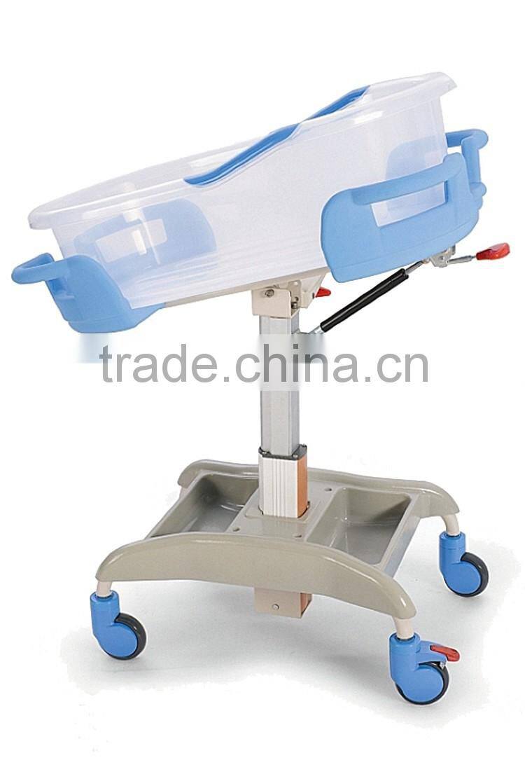 stable ane reliable plastic baby crib with low price clear cot adjustable height