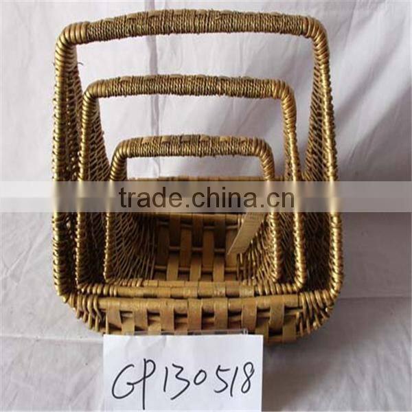 wholesale good quality decorative wicker fruit storage basket