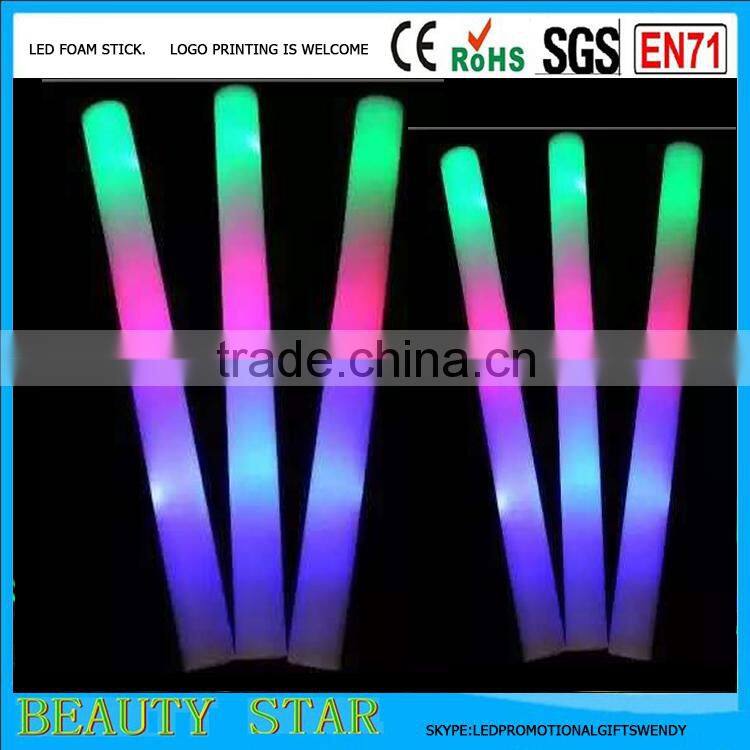 2016 Cheapest foam led stick,RGB foam led stick,wholesale cheering foam led stick for party,event,festival