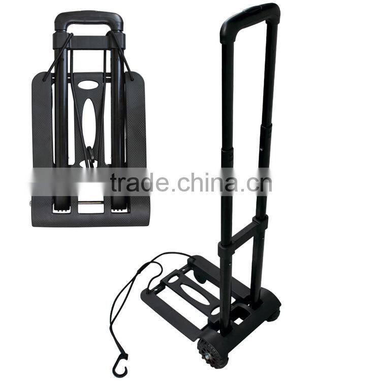 Lightweight luggage metal folding cart /Portable folding shopping luggage trolley/Multi-function telescopic folded shopping cart