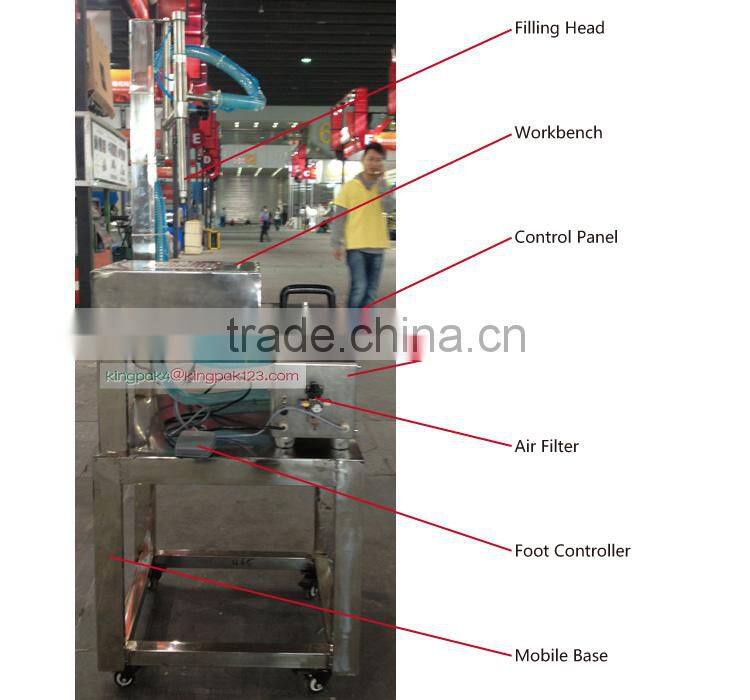 RP200 With Mobile Workbench Manual High Viscosity Liquid Filling Machine