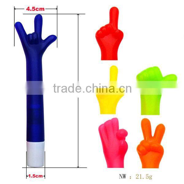 Novelty Hot LED light pen, Flash lighting plastic ball pen