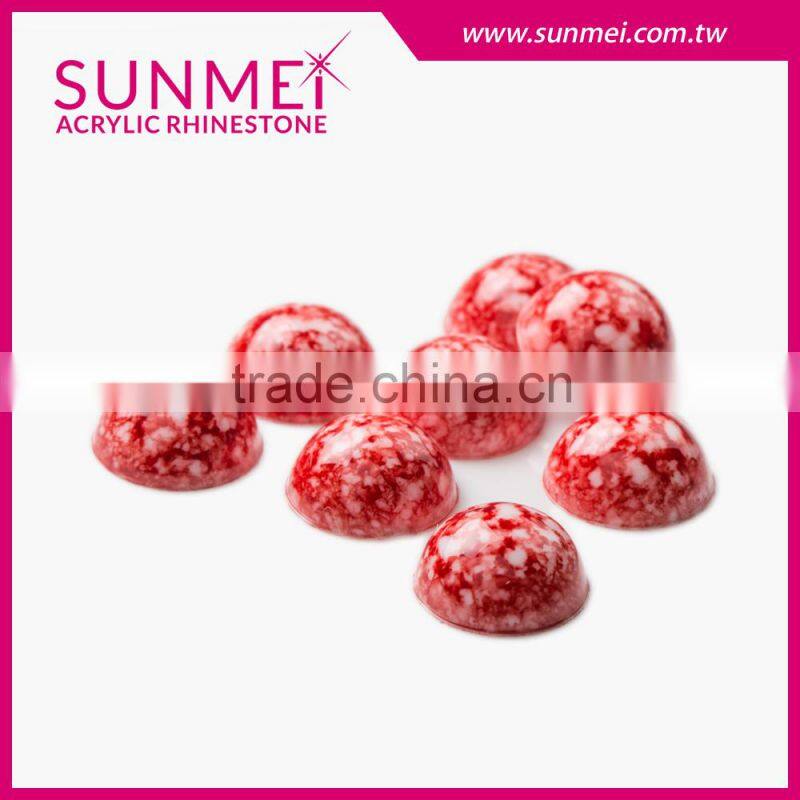 SUNMEI Free Sample Water Blue Accessories Acrylic Flat Shoes Stone