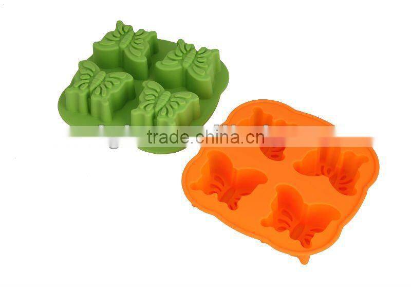4cups silicone Animal Jelly mould