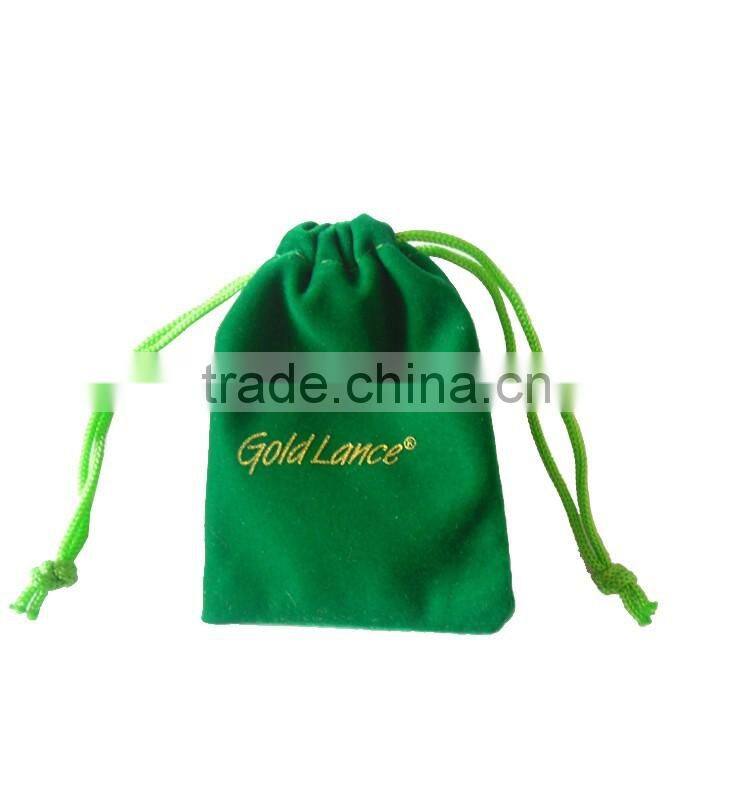 custom small velvet jewelry bag