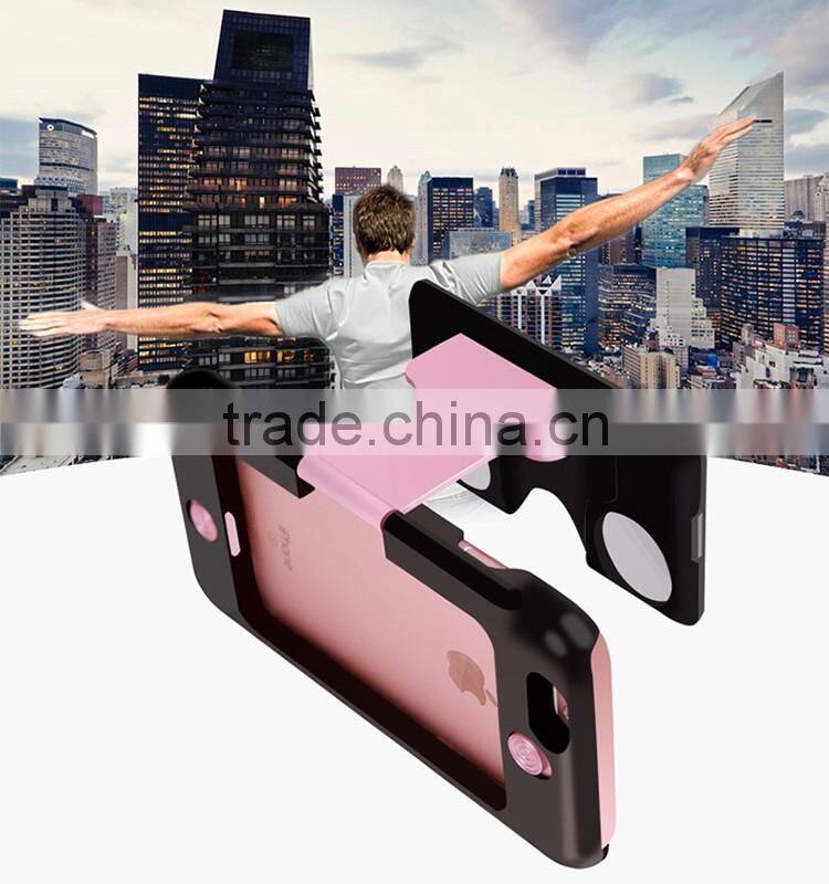 2016 Trending 2 in 1 Folding VR Case VR 3D Glasses for xnxx movies